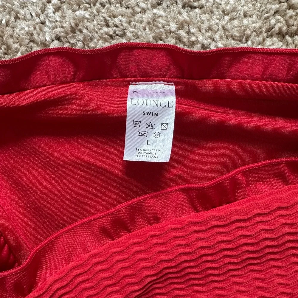 Lounge Red Ruffle Bikini - Picture 4 of 6